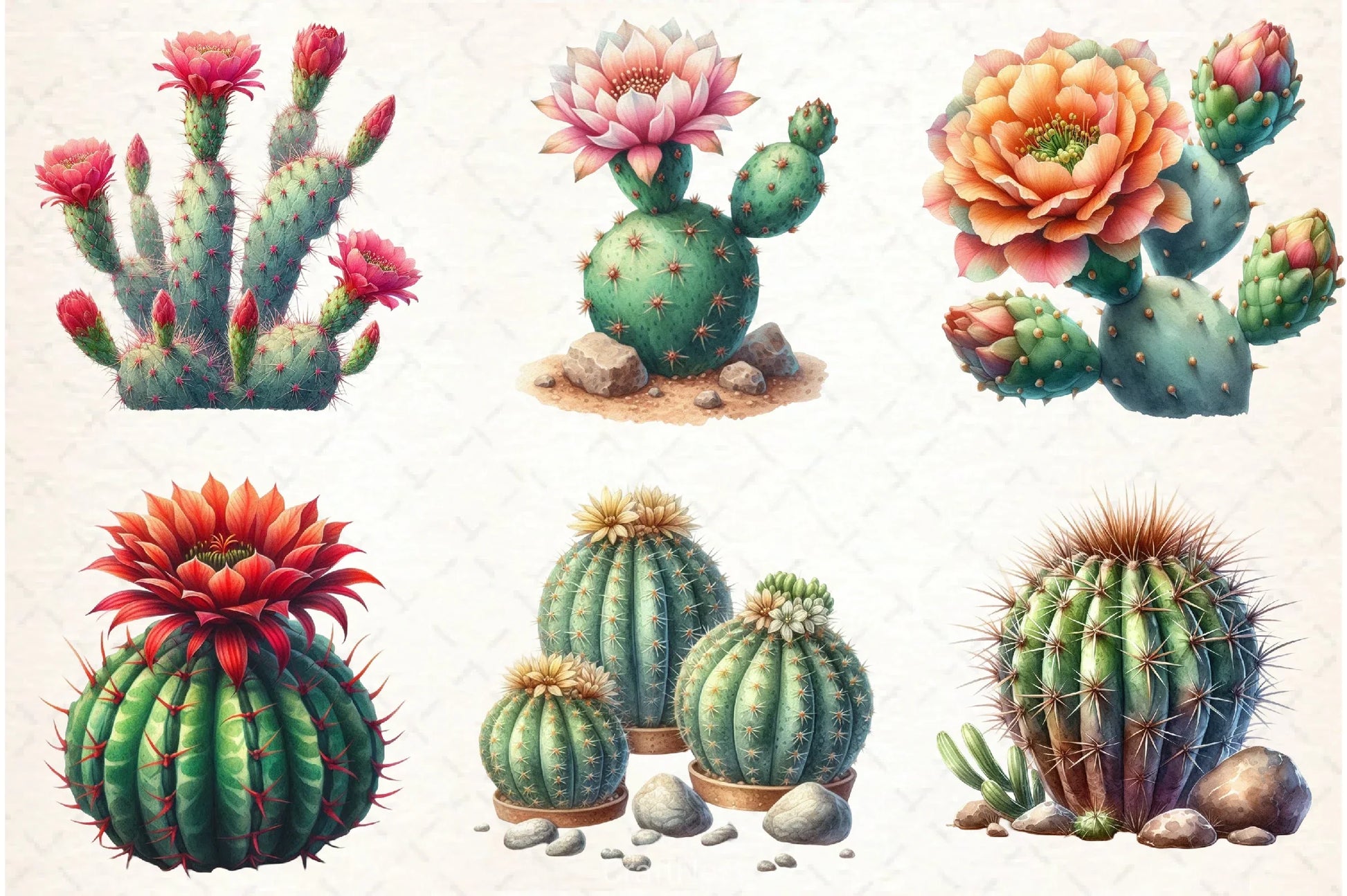 Cactus Clipart Bundle 4 - CraftNest - Digital Crafting and Art