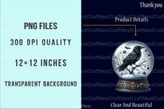 Gothic Christmas Ornaments Clipart Bundle - Transparent Background Graphics - CraftNest - Digital Crafting and Art