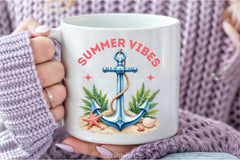 Summer Vibes Anchor Clipart Bundle 2 - CraftNest - Digital Crafting and Art