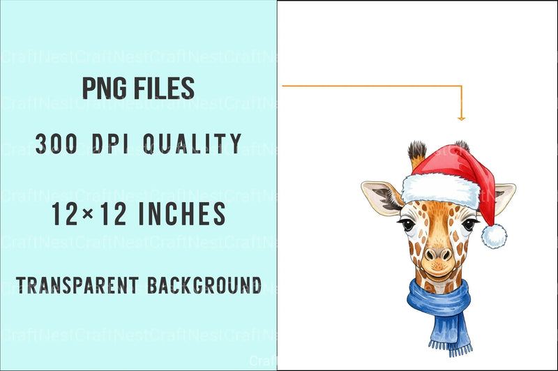 Cute Christmas Animals Clipart Bundle - CraftNest - Digital Crafting and Art