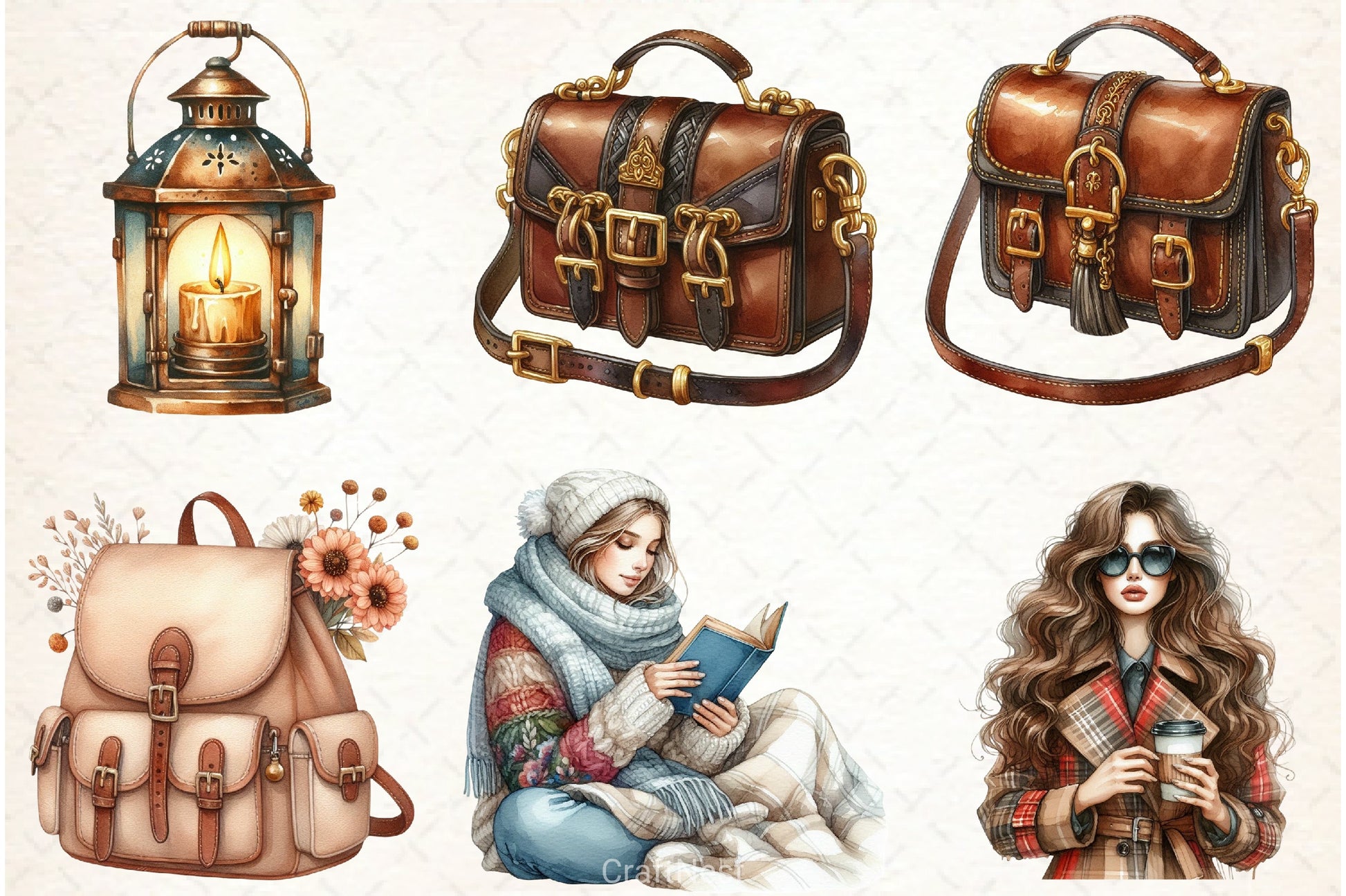 Autumn Cozy Fall Clipart Bundle 5 - CraftNest - Digital Crafting and Art