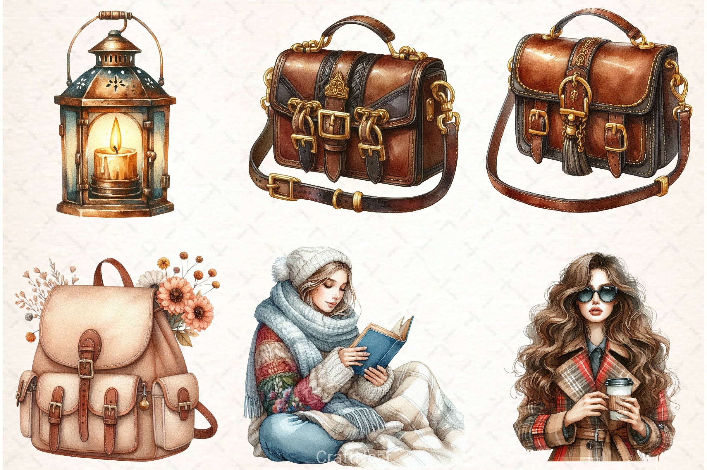 Autumn Cozy Fall Clipart Bundle 5 - CraftNest - Digital Crafting and Art