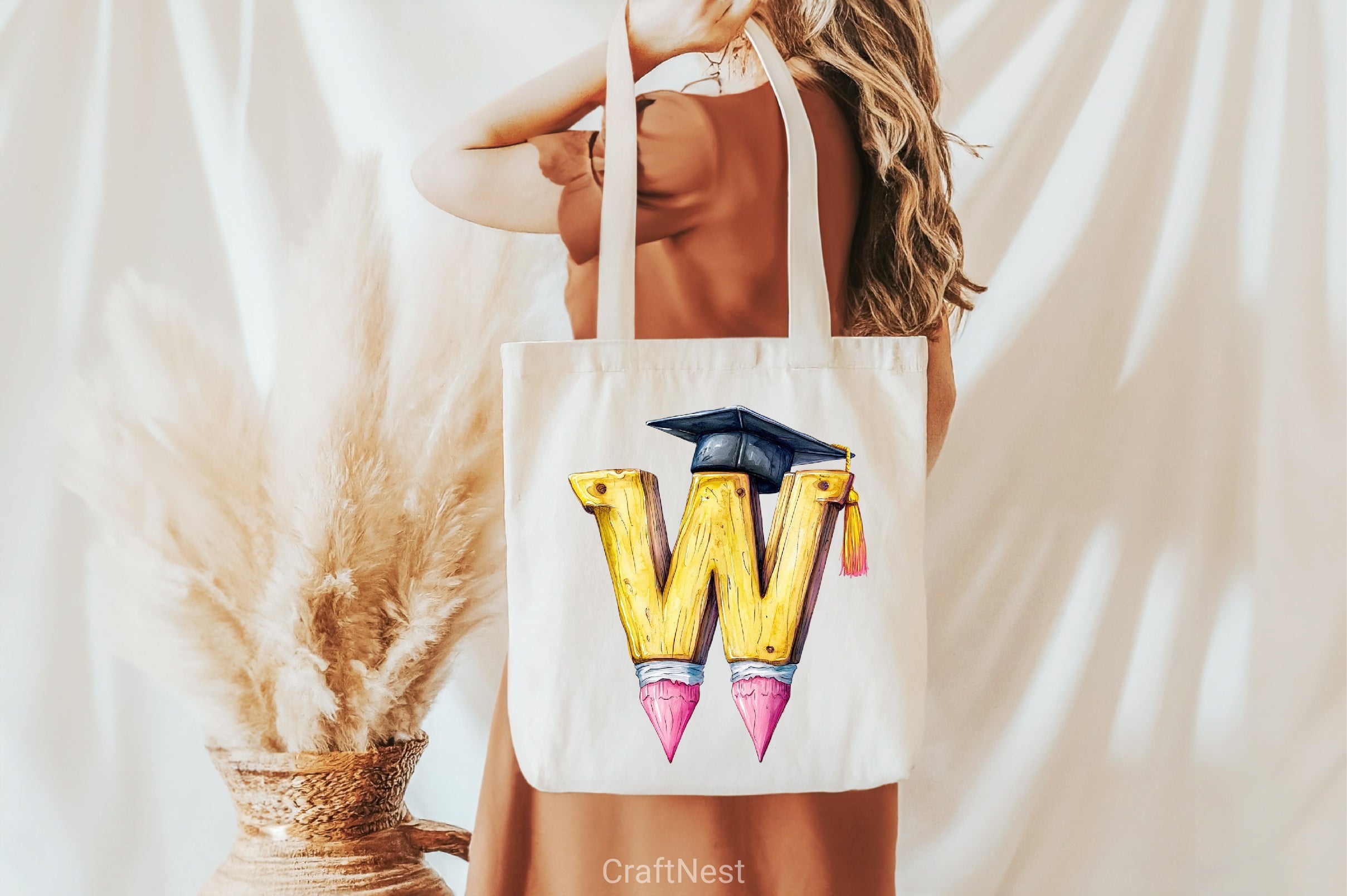 School Pencil Alphabet Clipart Bundle - CraftNest - Digital Crafting and Art