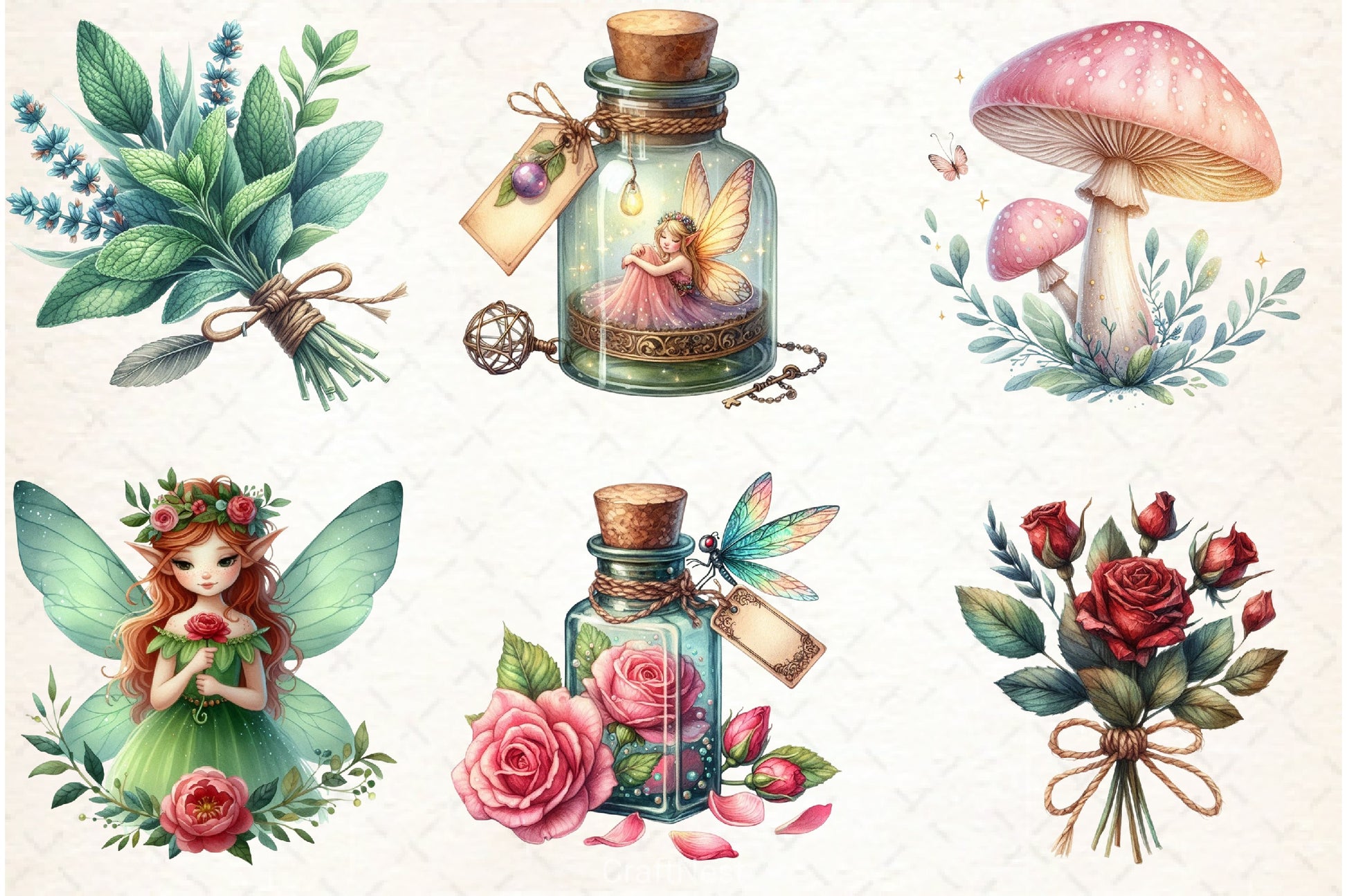 Fairy Apothecary Clipart Bundle - CraftNest - Digital Crafting and Art