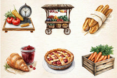 Farmer's Market Clipart Bundle - CraftNest - Digital Crafting and Art