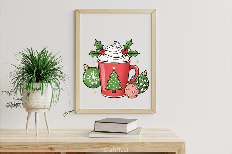 Christmas Coffee Clipart Bundle 6 - CraftNest - Digital Crafting and Art