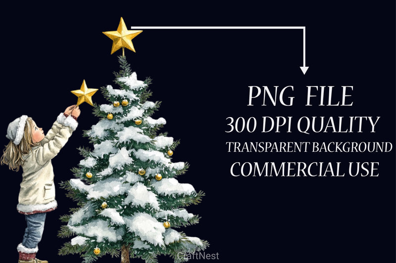 Rustic Winter Christmas Clipart Bundle - CraftNest - Digital Crafting and Art