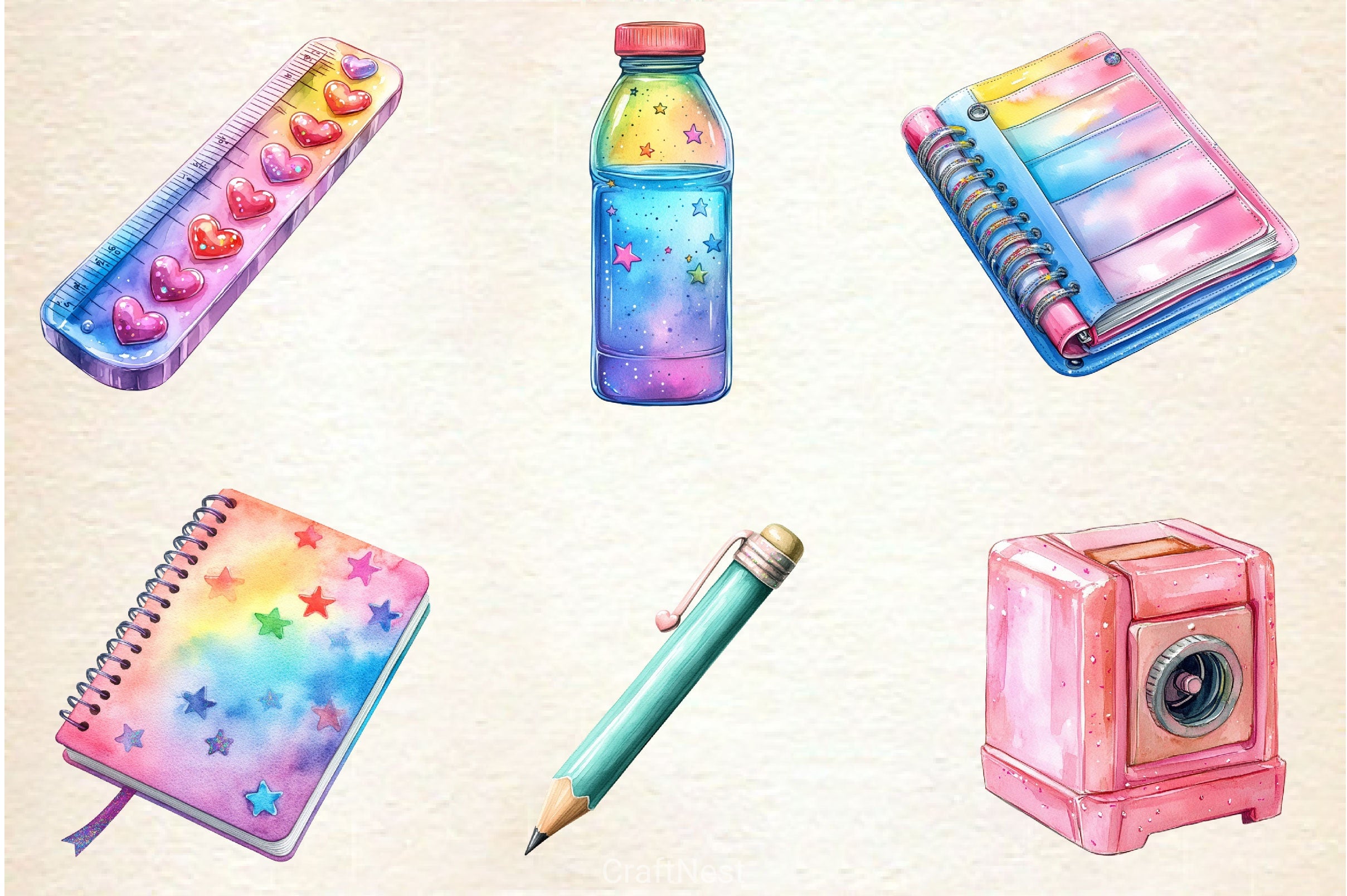 Back To School Clipart Bundle 3 - CraftNest - Digital Crafting and Art