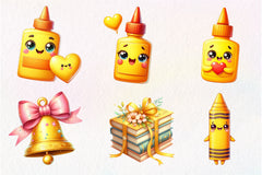 Cute Back To School Clipart Bundle - CraftNest - Digital Crafting and Art