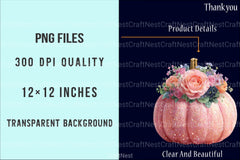 Cute Girly Pumpkin Clipart Bundle - CraftNest - Digital Crafting and Art