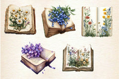 Book Of Flowers Clipart Bundle - CraftNest - Digital Crafting and Art