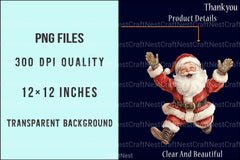 Glitter Cute Christmas Sublimation Clipart Bundle 2 - CraftNest - Digital Crafting and Art