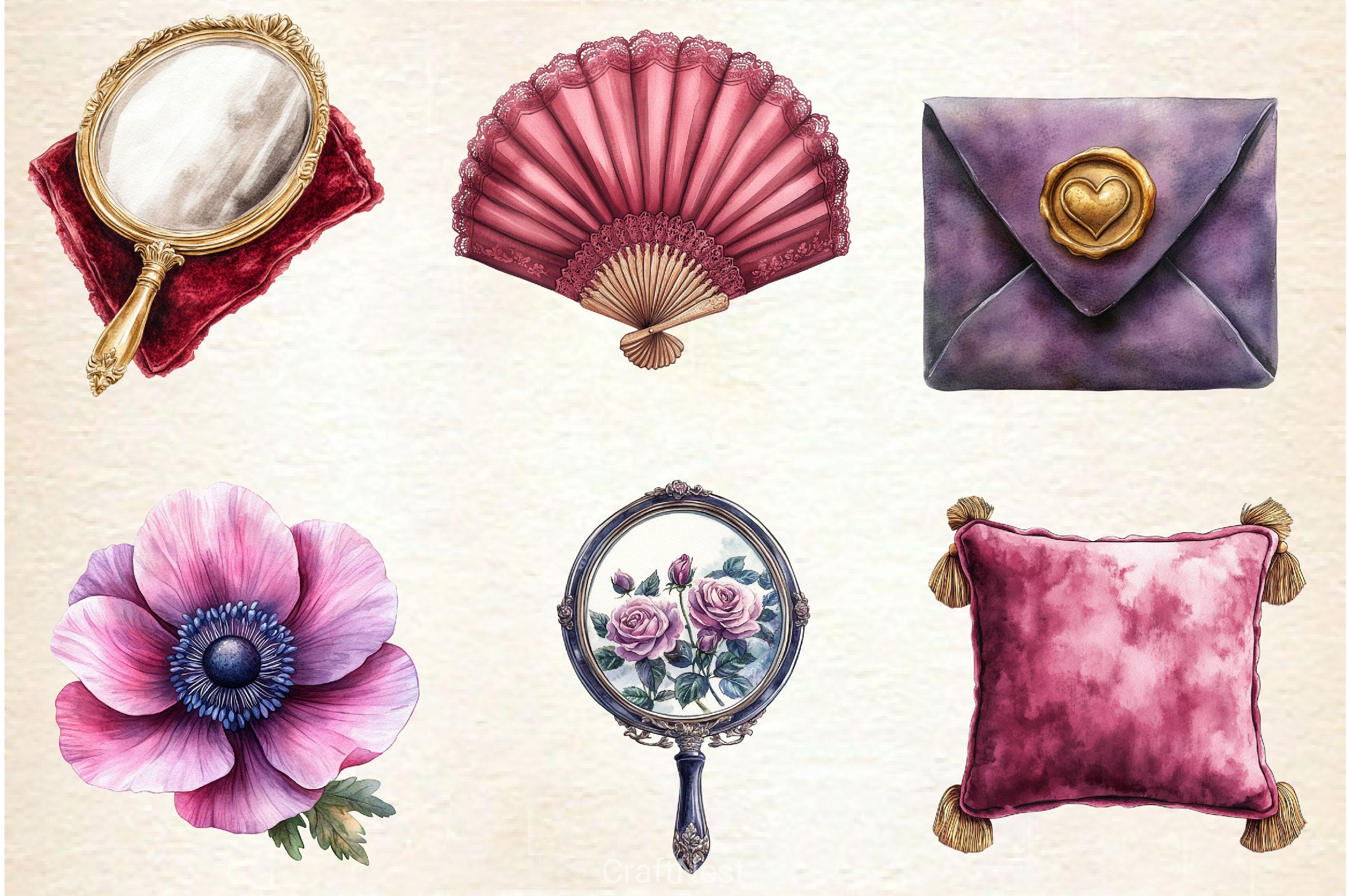 Velvet Reverie Clipart Bundle - CraftNest - Digital Crafting and Art
