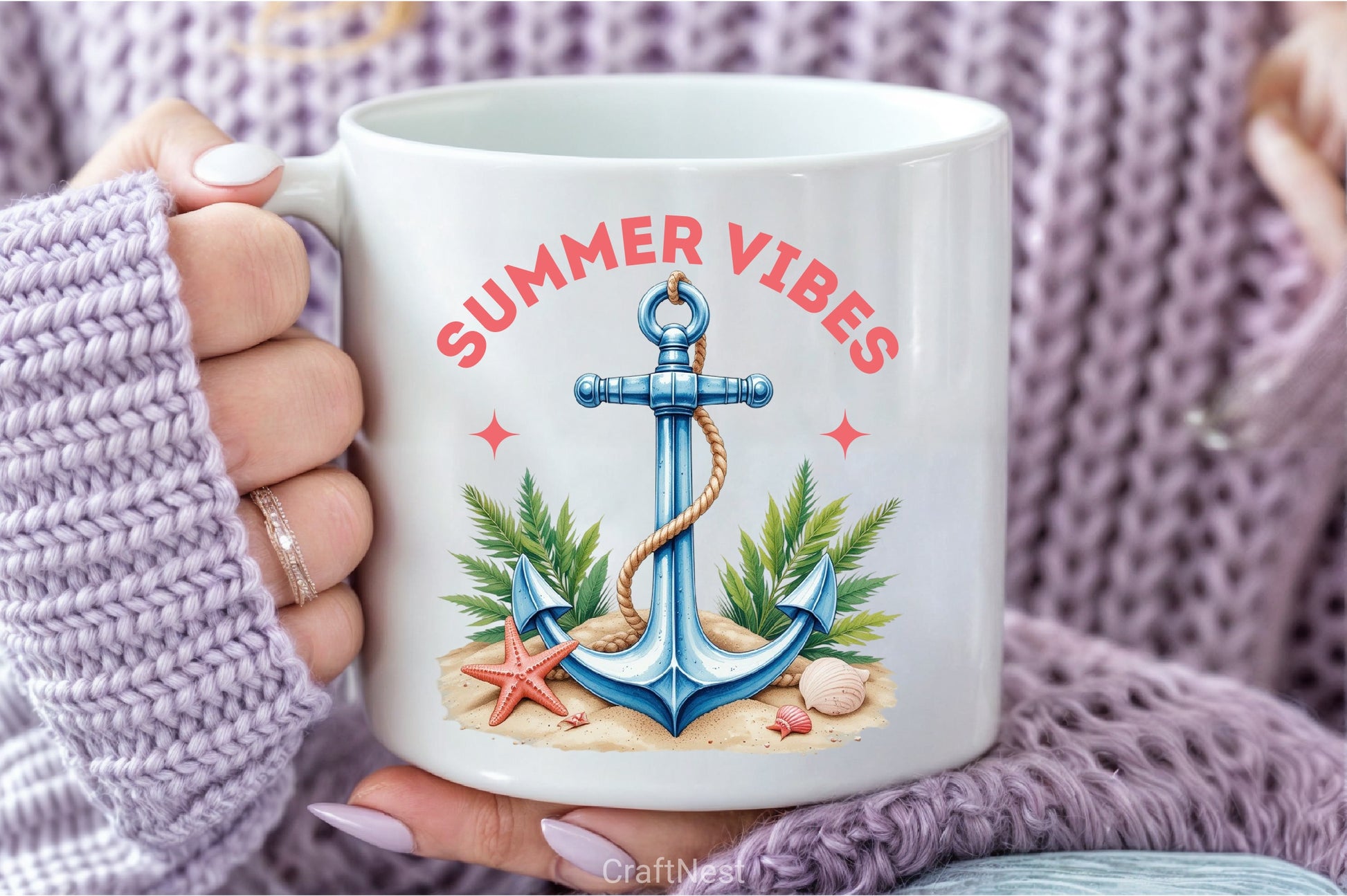 Summer Vibes Anchor Clipart Bundle 1 - CraftNest - Digital Crafting and Art