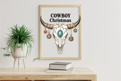 Bull Skull Cowboy Christmas Clipart Bundle - CraftNest - Digital Crafting and Art
