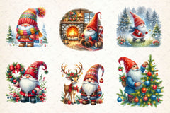 Winter Gnome Clipart Bundle - CraftNest - Digital Crafting and Art