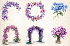 Spring Creeping Phlox Flower Clipart Bundle - CraftNest - Digital Crafting and Art