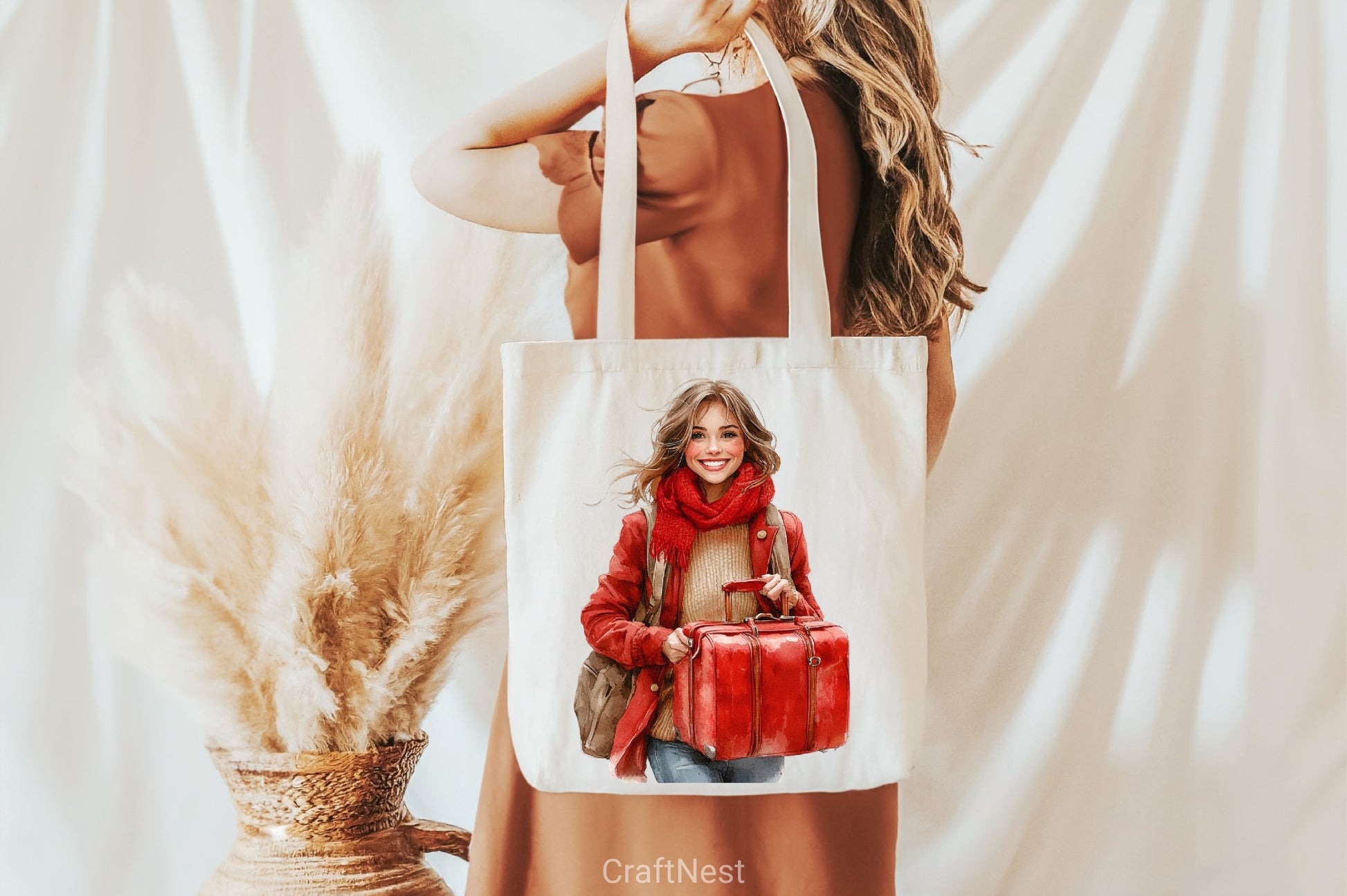 Christmas Travel Watercolor Clipart Bundle - CraftNest - Digital Crafting and Art