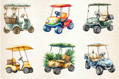 Golf Cart Clipart Bundle - CraftNest - Digital Crafting and Art