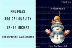 Knitted Snowmen Winter Set Clipart Bundle - CraftNest - Digital Crafting and Art