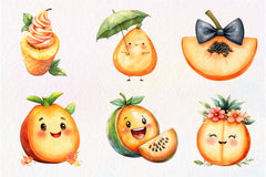 Papaya Fruit Papaya Clipart Bundle - CraftNest - Digital Crafting and Art