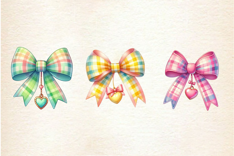 Coquette Valentine Bow Clipart Bundle 4 - CraftNest - Digital Crafting and Art