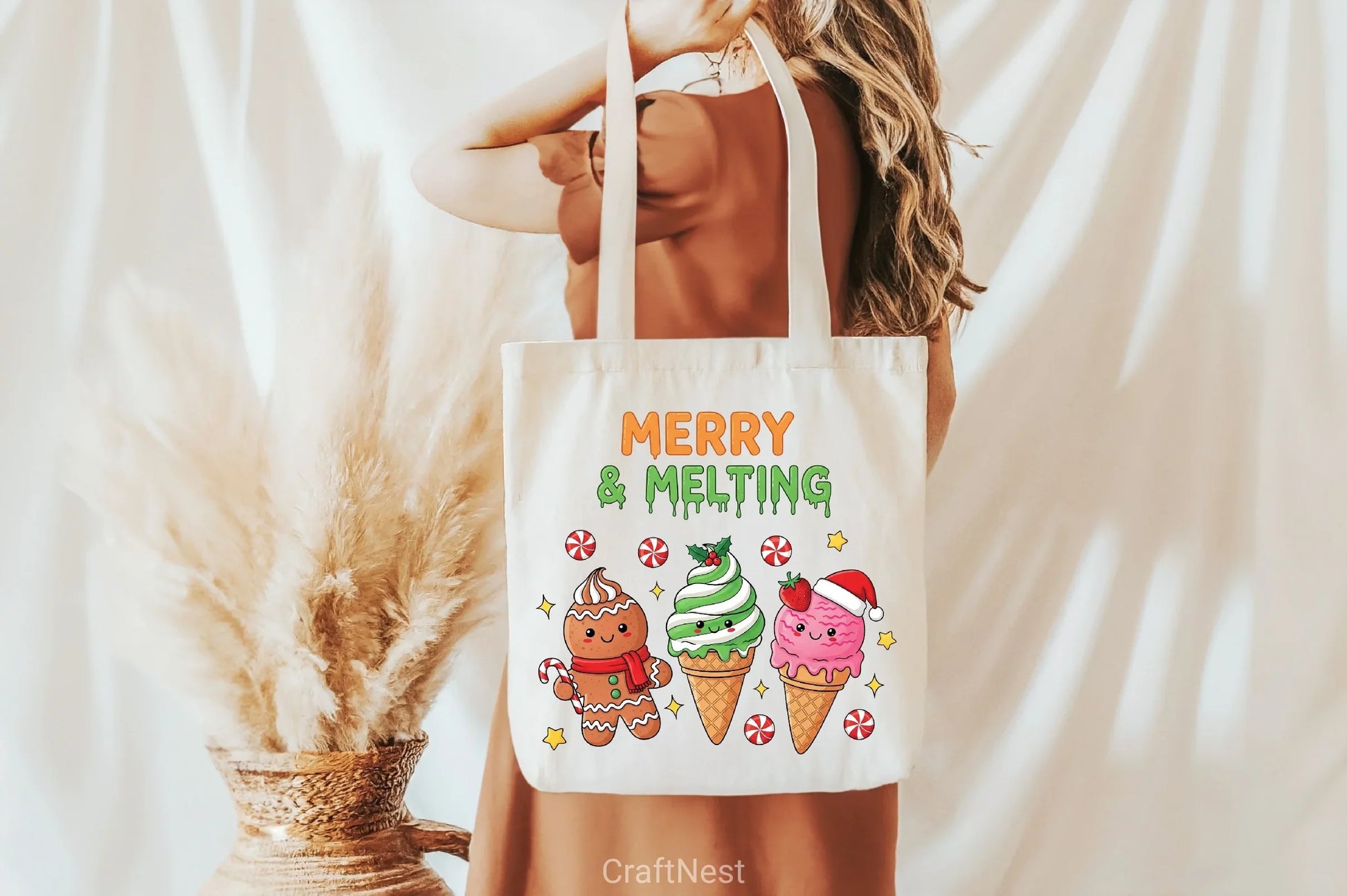 Merry & Melting Christmas Ice Cream Clipart Bundle - CraftNest - Digital Crafting and Art
