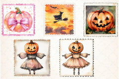 Halloween Stamp Clipart Bundle 3 - CraftNest - Digital Crafting and Art