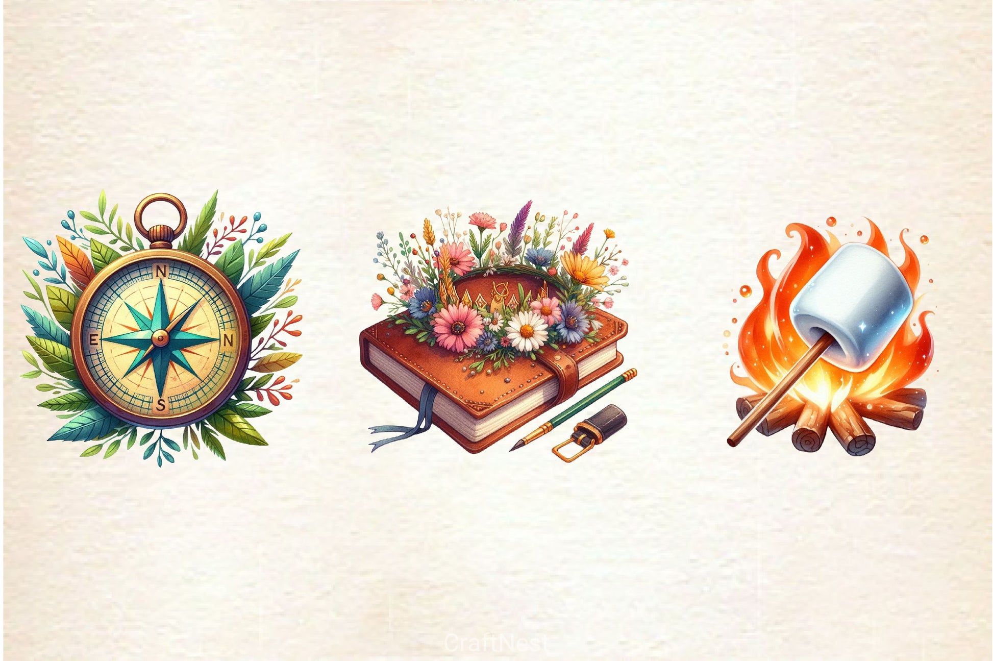 Camping Clipart Bundle 2 - CraftNest - Digital Crafting and Art