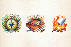 Camping Clipart Bundle 2 - CraftNest - Digital Crafting and Art