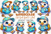 Cute Duck School Clipart Bundle
