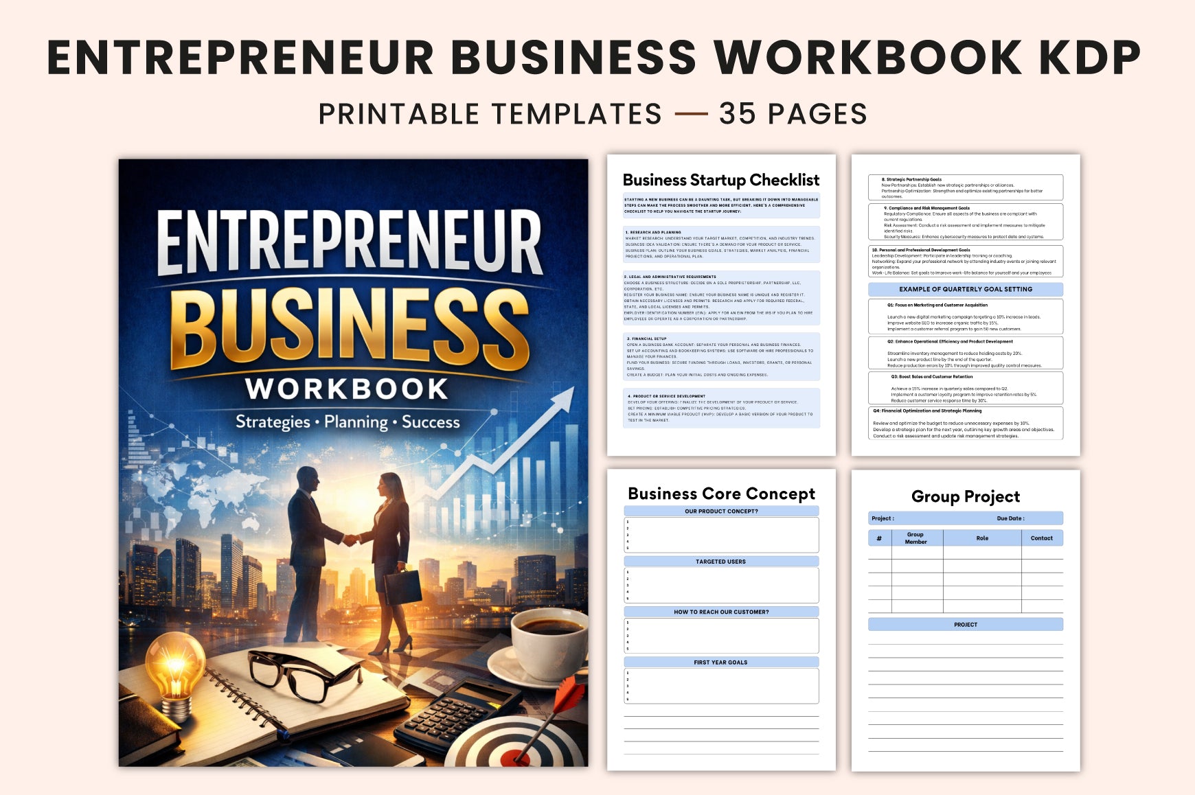 Entrepreneur Business Workbook