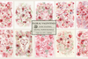 Floral Valentines Junk Journal Papers