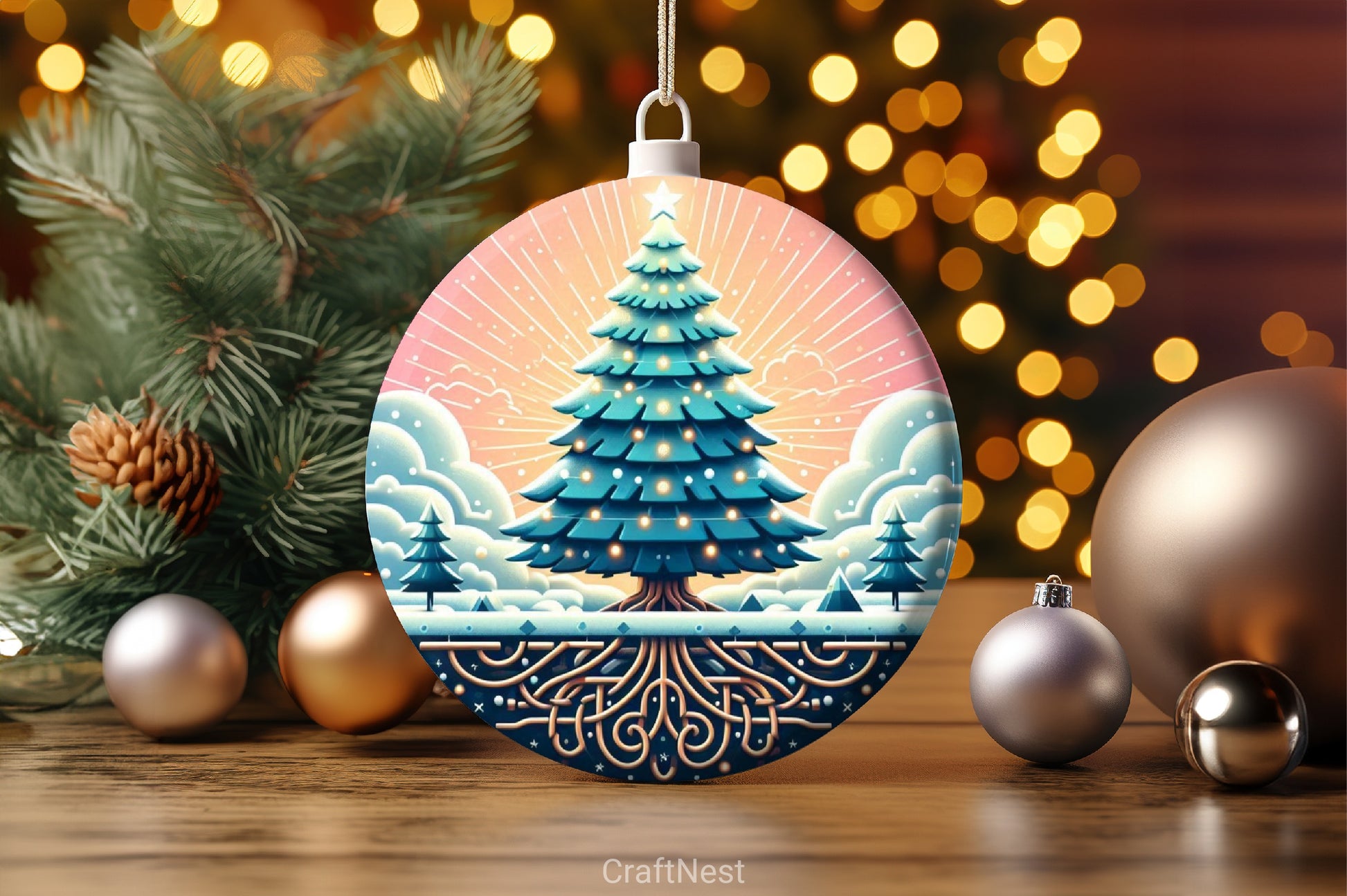 Stained Glass Christmas Tree Clipart Bundle 2 - CraftNest - Digital Crafting and Art