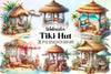 Tiki Hut Clipart Bundle