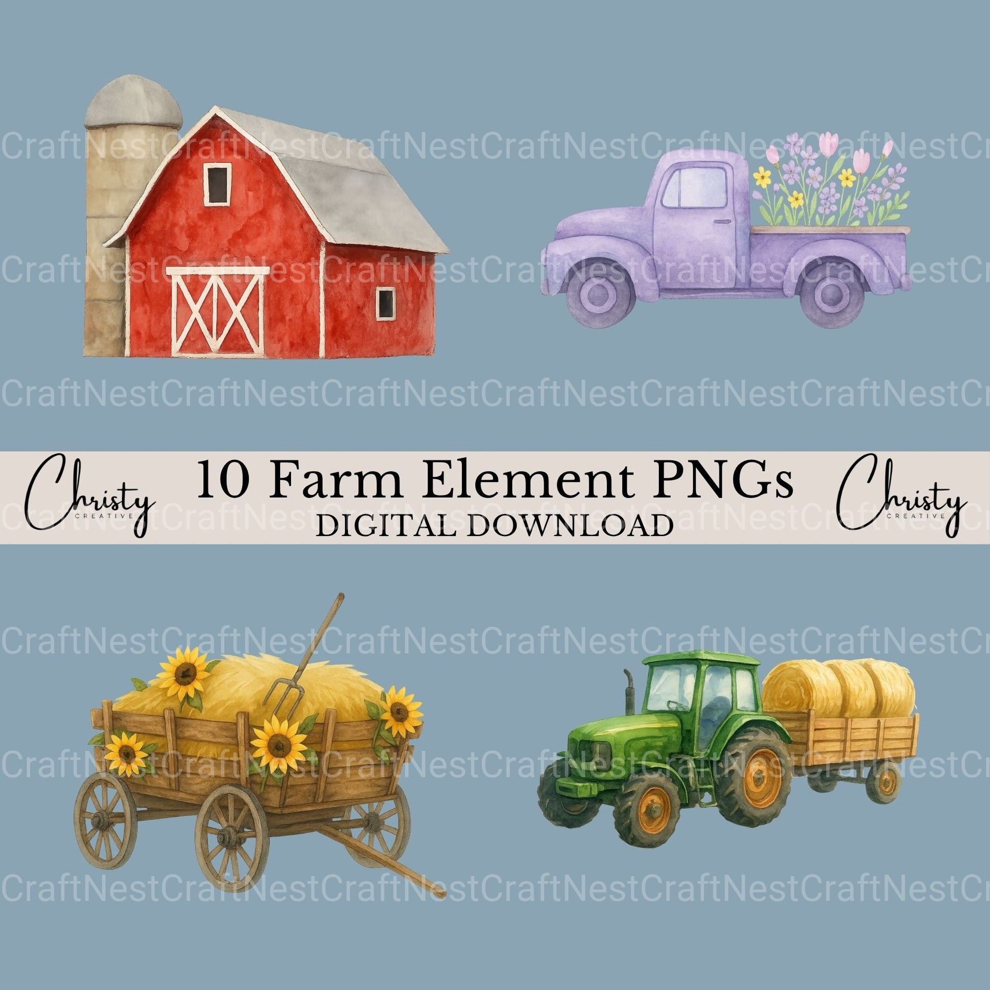 Farm 2 Clipart Bundle - CraftNest - Digital Crafting and Art