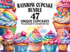 Rainbow Cupcakes