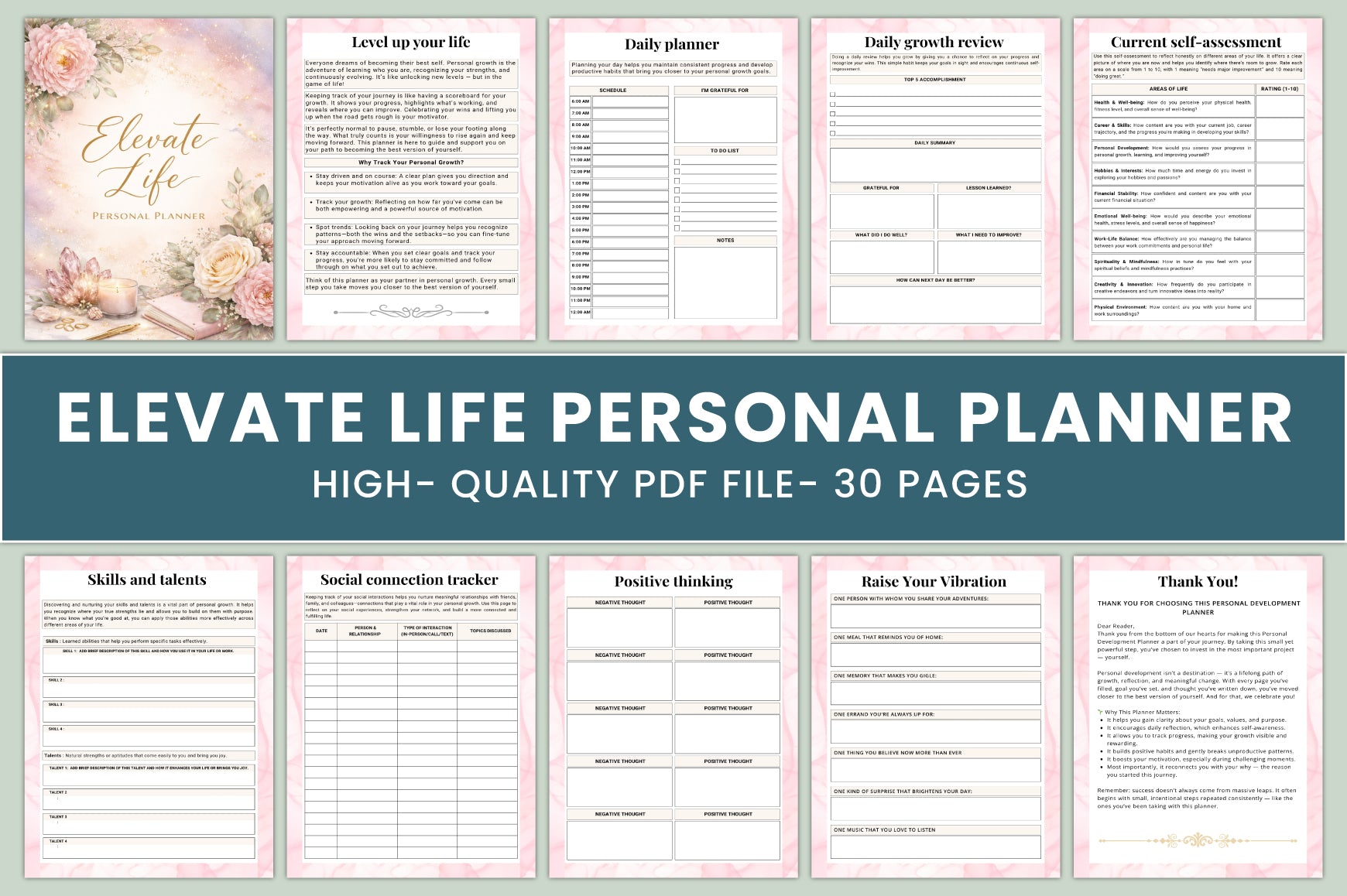 Elevate Life Personal Planner