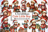 Cute Christmas Boy Clipart Bundle
