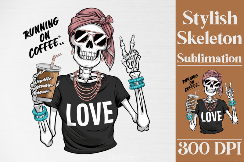 Stylish Skeleton Clipart Bundle 2 - CraftNest - Digital Crafting and Art