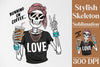 Stylish Skeleton Clipart Bundle 2