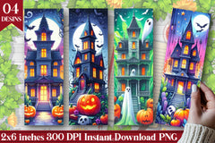 Haunted House Halloween Bookmark Journal - CraftNest - Digital Crafting and Art
