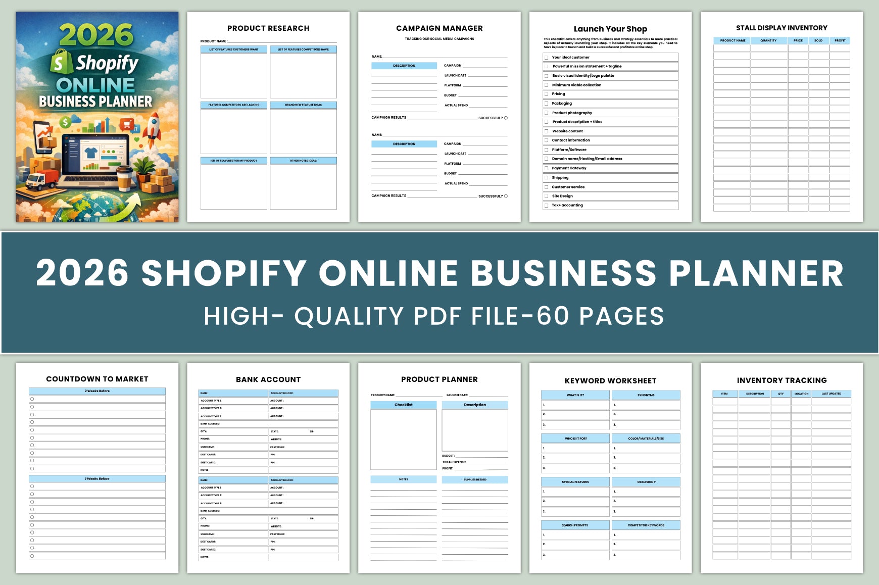 Shopify Online Business Planner