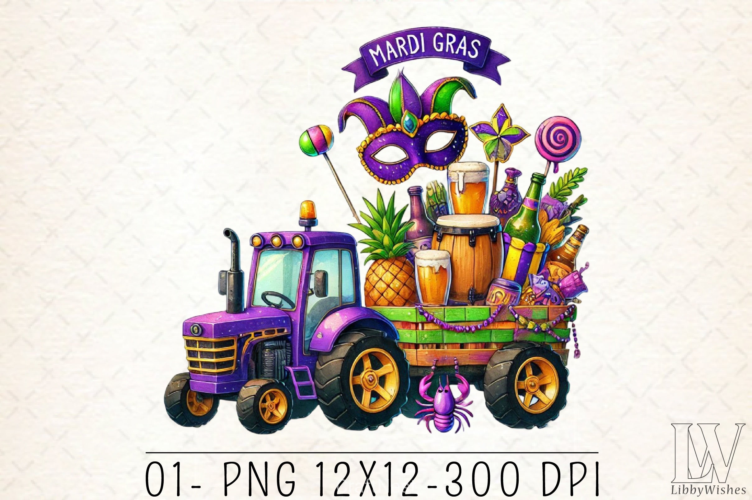 Mardi Gras Vibes Clipart Bundle 1 - CraftNest - Digital Crafting and Art