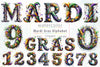Mardi Gras Alphabet Clipart Bundle 2