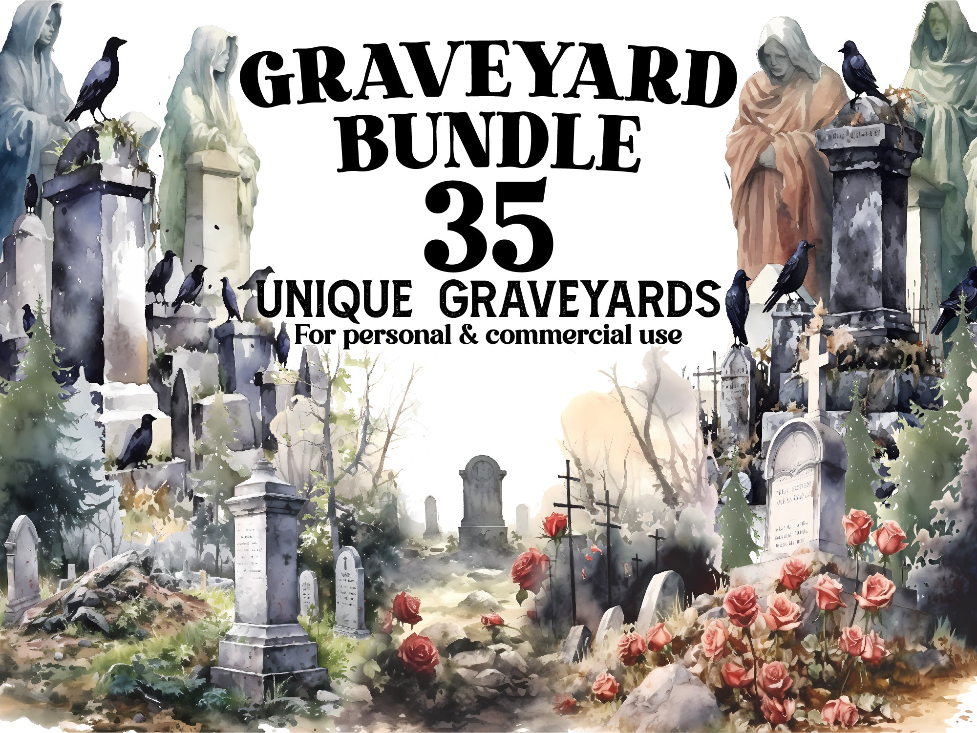 Graveyard Clipart - CraftNest