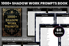 Shadow Work Prompts Book for Personal Growth - CraftNest - Digital Crafting and Art