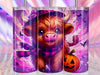 Halloween Highland Cow Tumbler Wrap Bundle 5
