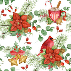 Cardinal Seamless Digital Paper - CraftNest - Digital Crafting and Art