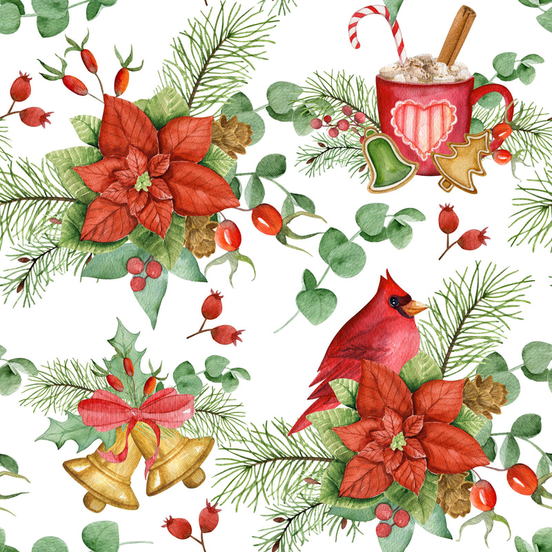 Cardinal Seamless Digital Paper - CraftNest - Digital Crafting and Art